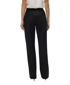 Vero Moda Stoffhose Zamira mit mittlerer Taille in Schwarz