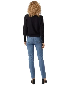 Vero Moda Strickjacke New Lexsun mit V-Ausschnitt in Schwarz
