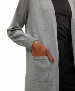 Vero Moda Strickjacke Silje in meliertem Grau