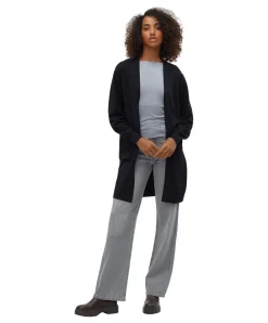 Vero Moda Strickjacke Silje in meliertem Schwarz