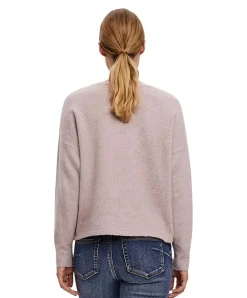 Vero Moda Strickpullover Doffy mit V-Auschnitt in Rosa