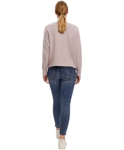 Vero Moda Strickpullover Doffy mit V-Auschnitt in Rosa
