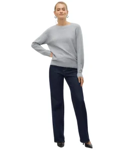 Vero Moda Strickpullover Doffy in Grau