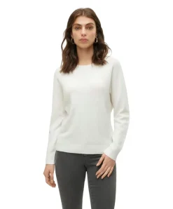 Vero Moda Strickpullover Doffy in Weiß mit Rundhals
