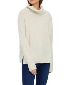 Vero Moda Strickpullover Doffy mit Rollkragen in Beige