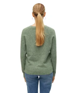 Vero Moda Strickpullover Doffy in Grün mit Rundhals