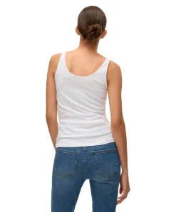 Vero Moda Tank Top mit U-Ausschnitt in Weiß