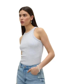 Vero Moda Tanktop Chloe in Hellgrau