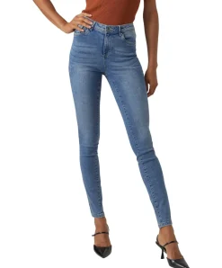 Vero Moda Tanya Jeans Skinny fit in Mittelblau