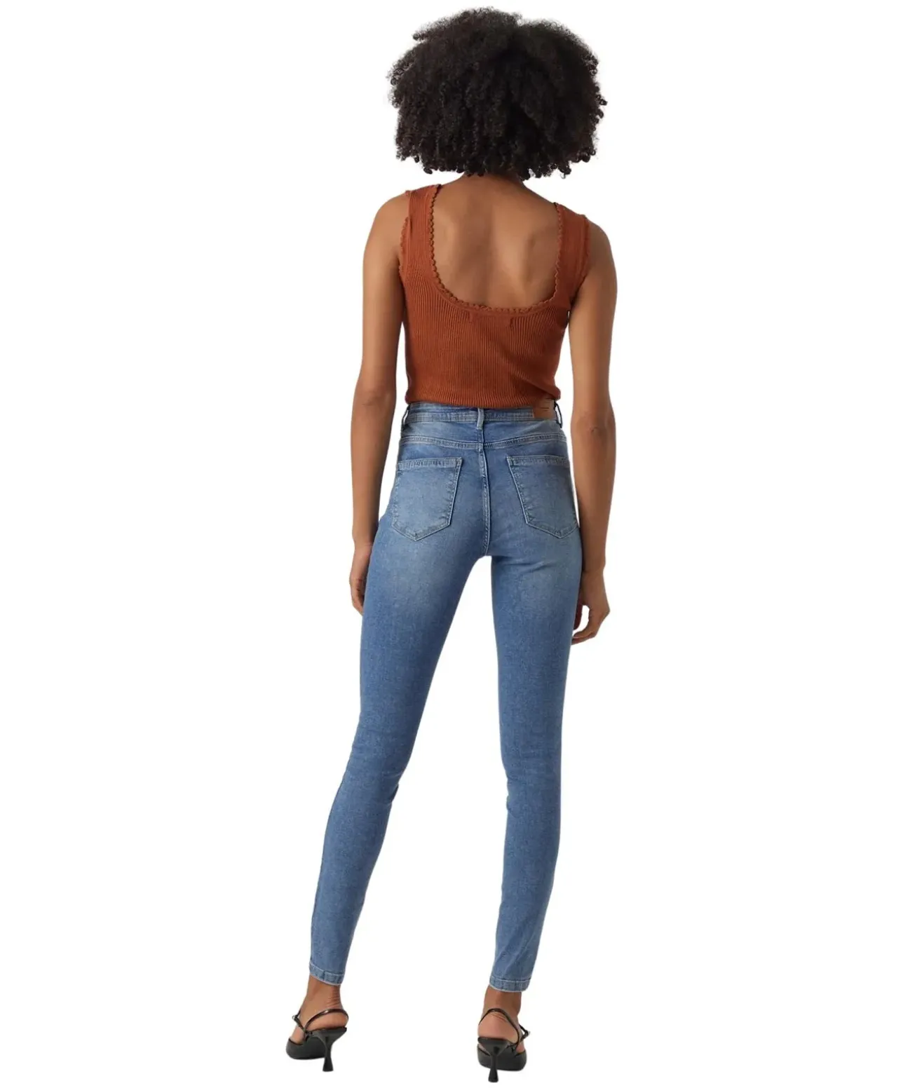 Vero Moda Tanya Jeans Skinny fit in Mittelblau