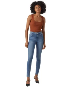 Vero Moda Tanya Jeans Skinny fit in Mittelblau