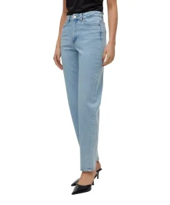 Vero Moda Tessa in Stone-Waschung mit Mom-fit