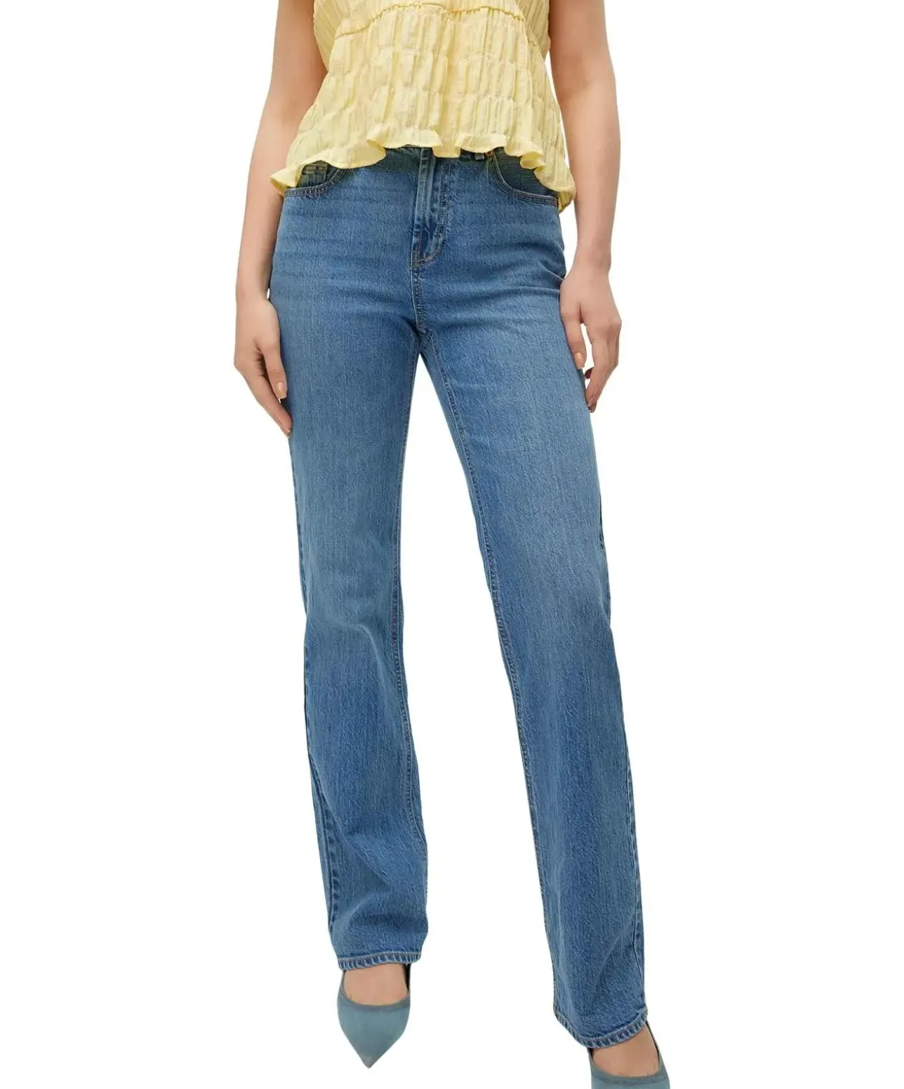 Vero Moda Tessa Jeans in Mittelblau mit Straight Fit