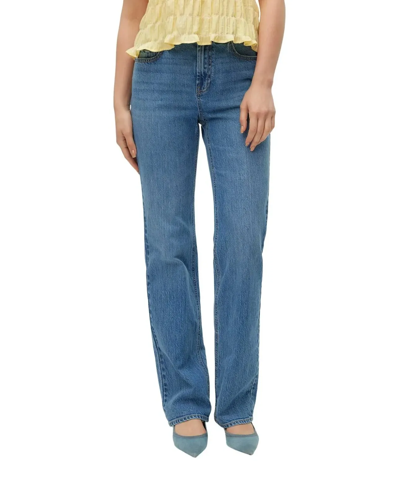 Vero Moda Tessa Jeans in Mittelblau mit Straight Fit