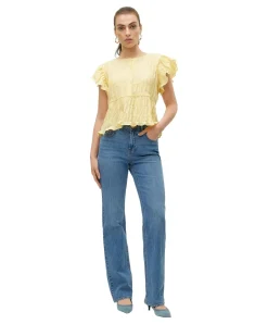 Vero Moda Tessa Jeans in Mittelblau mit Straight Fit