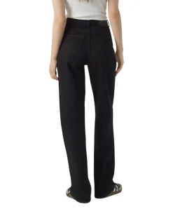 Vero Moda Tessa Jeans mit hoher Taille in Schwarz