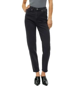 Vero Moda Tessa Mom Jeans in Dunkelgrau