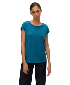 Vero Moda T-Shirt AVA mit Rundhals in Orientblau