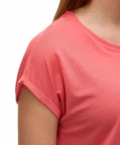 Vero Moda T-Shirt AVA mit Rundhals in Vintage Rot
