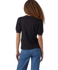 Vero Moda T-Shirt Kerry mit Rundhals in Schwarz