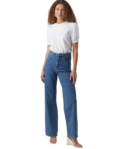 Vero Moda T-Shirt Kerry mit Rundhals in Weiß