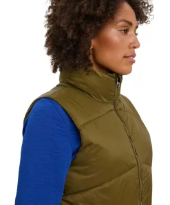Vero Moda Weste Uppsala in Langer Form in Oliv