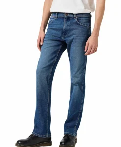 Wrangler Bootcut Jeans Horizon in Mittelblau
