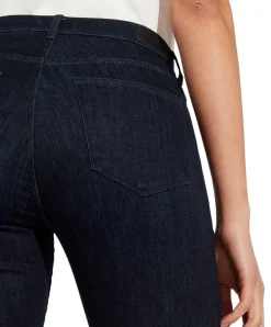 Wrangler Damen High Waist Jeans in Blue Black