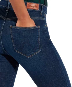 Wrangler Damen Jeans mit High Waist in Night Blue
