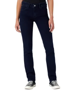 Wrangler Damen Jeans Straight Fit Body Bespoke in Blue Black