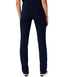 Wrangler Damen Jeans Straight Fit Body Bespoke in Blue Black