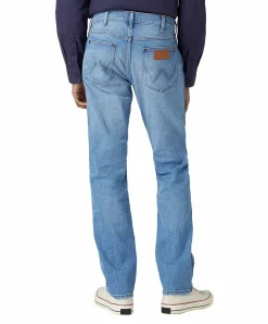 Wrangler Greensboro Jeans Straight Fit in Hellblau