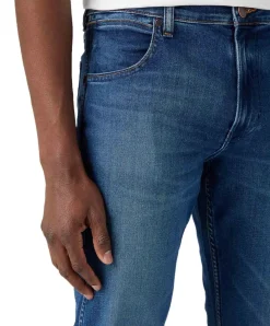Wrangler Greensboro Jeans in blauem Low-Stretch-Denim