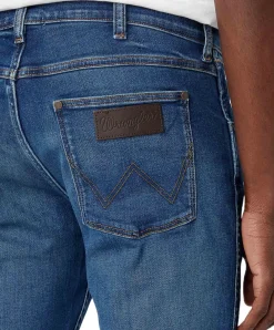 Wrangler Greensboro Jeans in blauem Low-Stretch-Denim