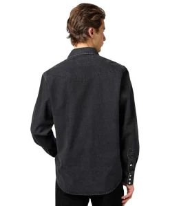 Wrangler Hemd Western Shirt in Rinse Black