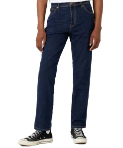 Wrangler Herren Jeans Texas Slim in dunkelblauem Cross Game
