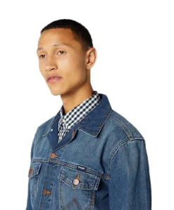 Wrangler Herren Jeansjacke Classic in Mid Stone