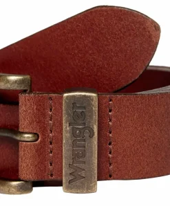 Wrangler Herren Ledergürtel in Cognac