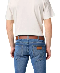 Wrangler Herren Ledergürtel in Cognac
