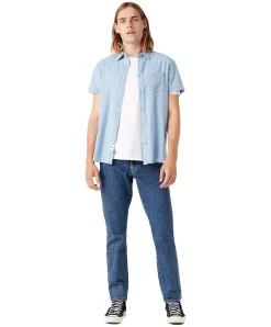 Wrangler Herren-Jeans Texas Slim in Stonewash