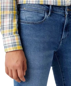 Wrangler Jeans Skinny Fit Body Bespoke in Mittelblau