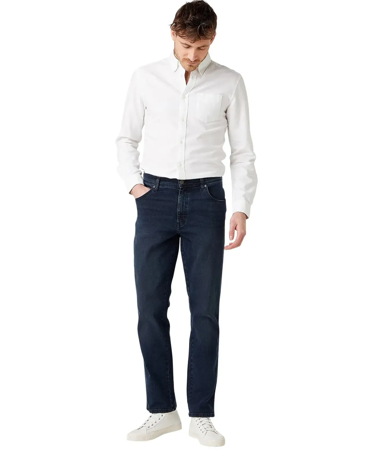 Wrangler Jeans Slim Fit Texas Slim in blauem Bruised River