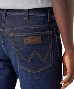 Wrangler Jeans Texas Slim in blauem Lucky Star
