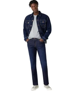 Wrangler Jeans Texas Slim in blauem Lucky Star