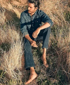 Wrangler Jeanshemd mit Western Style in Dunkelblau