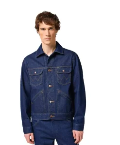 Wrangler Jeansjacke 124MJ in Rinse mit Western-Details