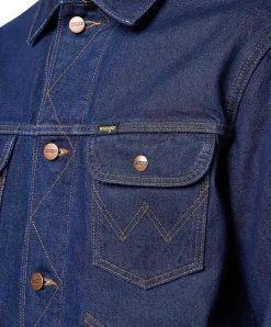 Wrangler Jeansjacke 124MJ in Rinse mit Western-Details