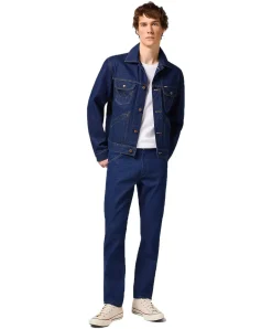 Wrangler Jeansjacke 124MJ in Rinse mit Western-Details