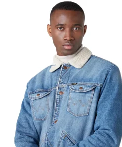 Wrangler Jeansjacke Sherpa mit Teddy-Futter in 3 Years