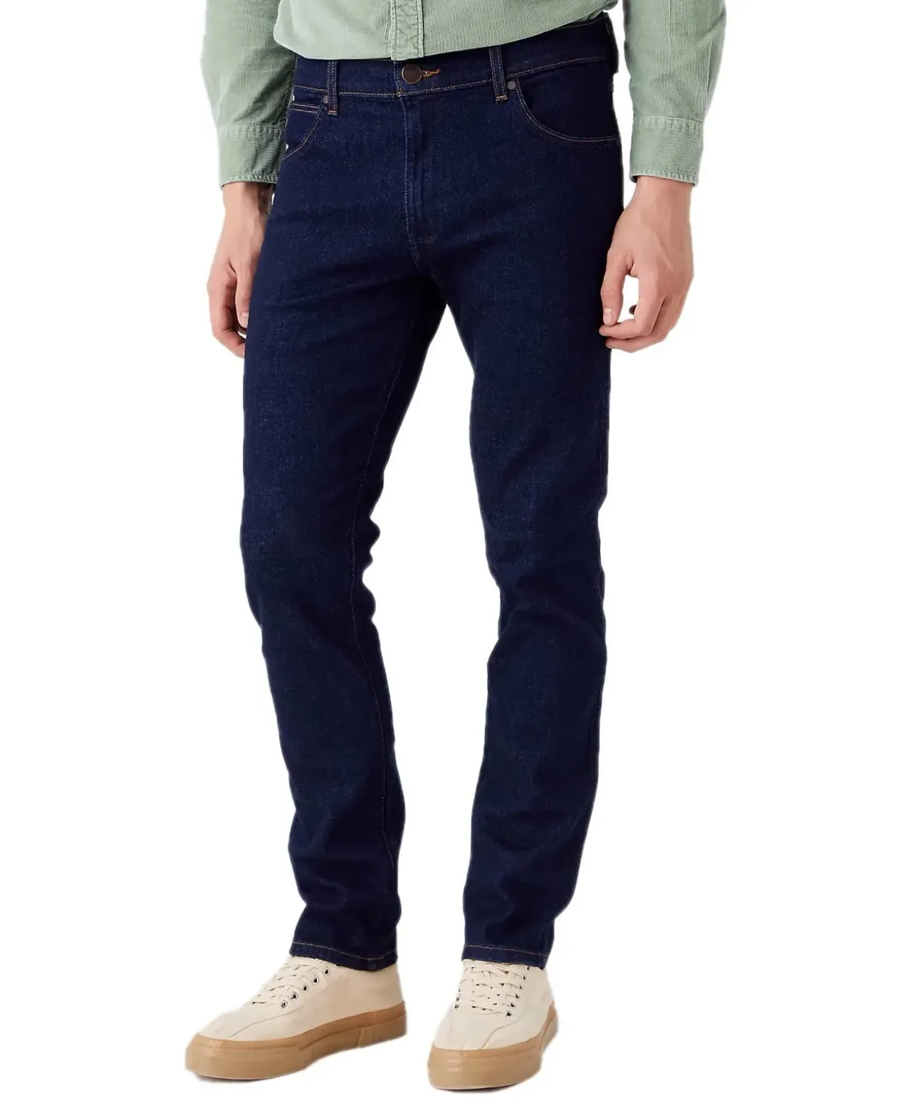 Wrangler Larston Jeans Slim Tapered Fit in Rinsewash